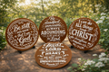 Bible Verse Coaster Set