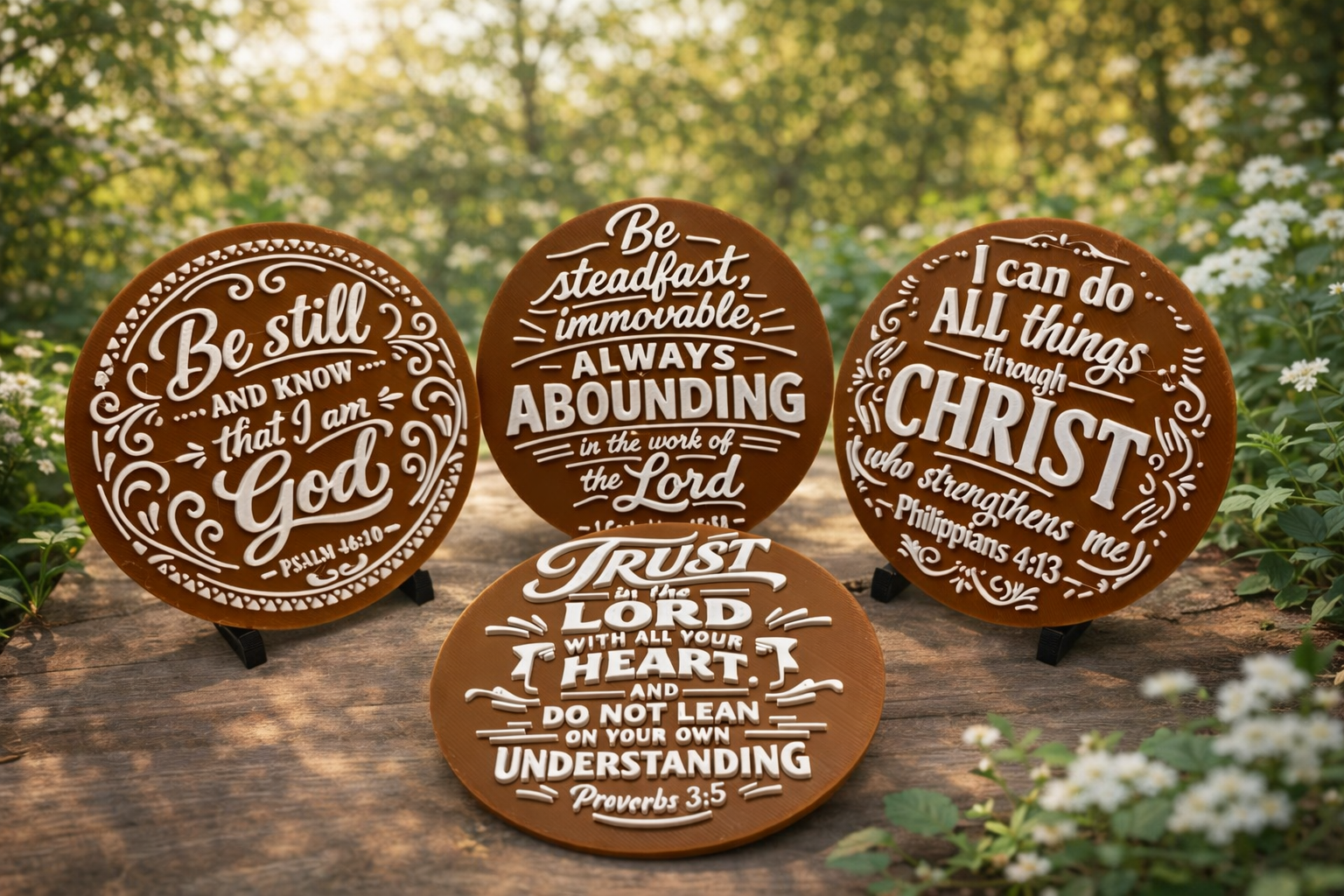 Bible Verse Coaster Set