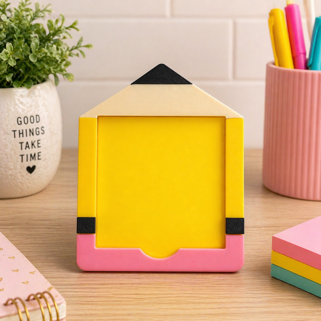 Pencil Sticky Note Holder