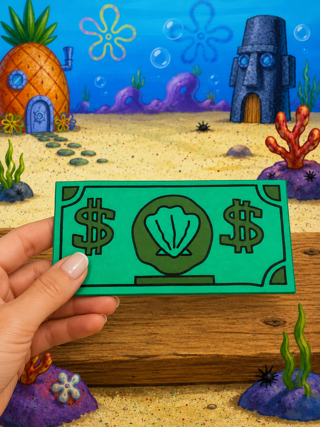 SpongeBob Seashell Tap to Pay Dollar