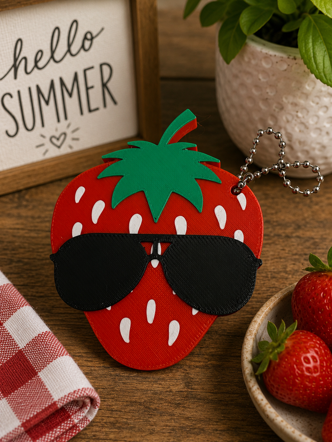 Strawberry Can Tab Opener