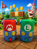 Mario Bros Themed Can Holders