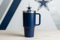 Dallas Cowboys Straw Topper on Stanley Tumbler