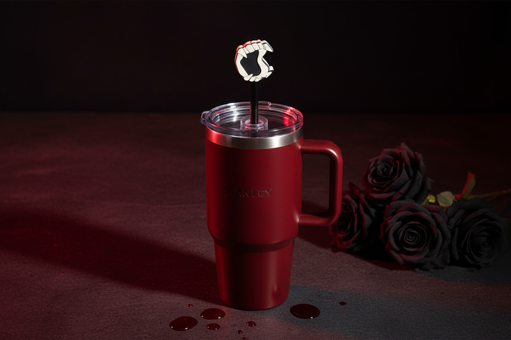Vampire Teeth Straw Topper